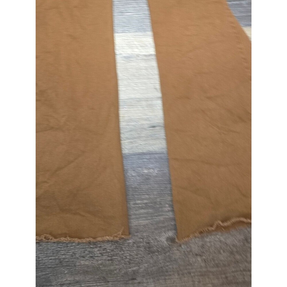 Newbury Kustom Tan Flare Raw Hem Pull On Jeans - Picture 10 of 11